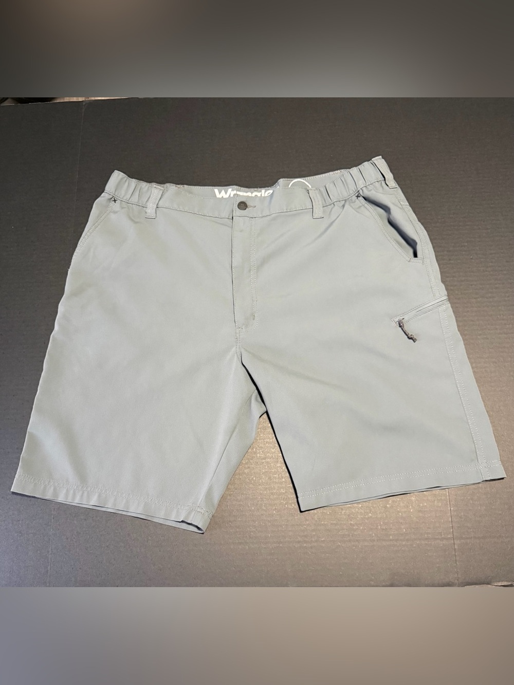 Wrangler Light Gray Athletic Stretch Shorts